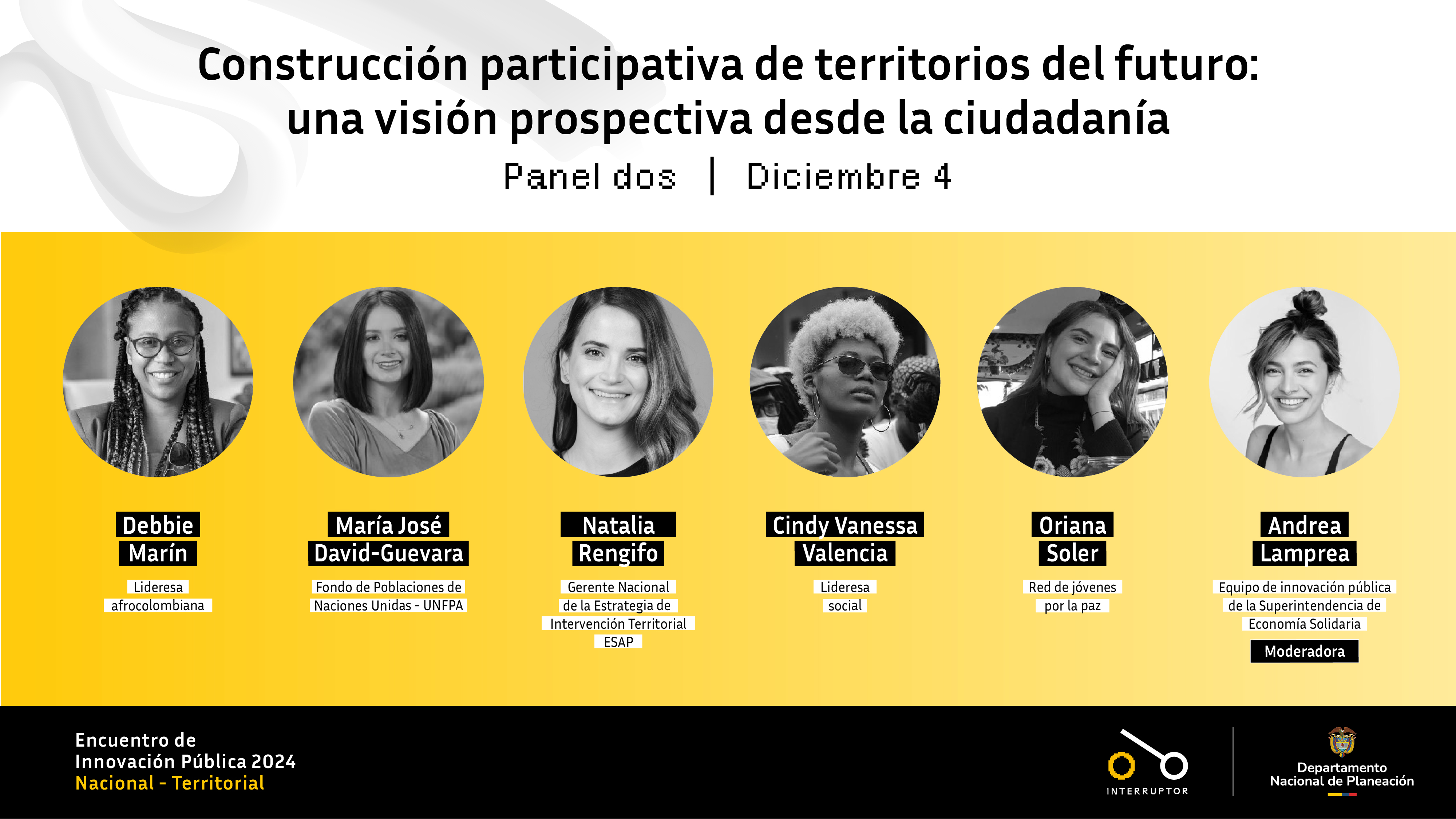 Construcción participativa de territorios del futuro: una visión prospectiva desde la ciudadanía Panel dos, Diciembre 4