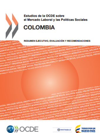 Portada del estudio: Estudios de la OCDE sobre Mercado Laboral y Políticas Sociales: Colombia 2016