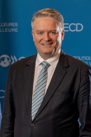 Foto de perfil del secretario general de la OCDE: Mathias Cormann