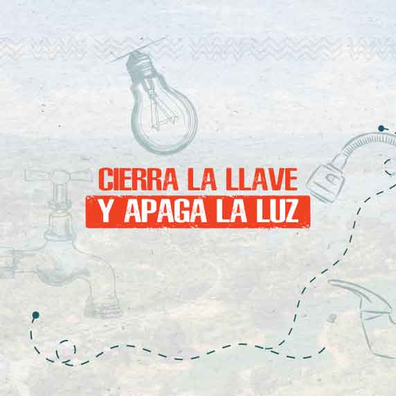 Cierra la llave y apaga la luz