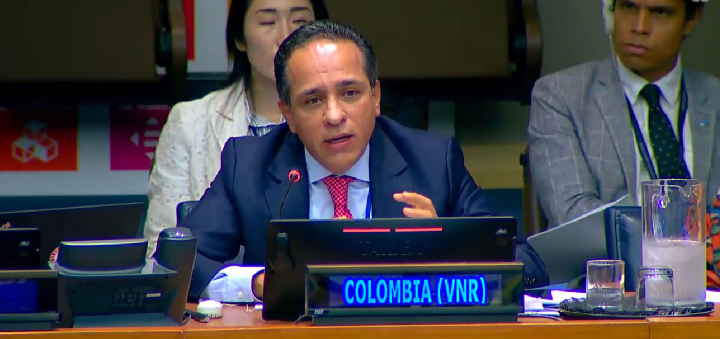 Colombia presentó el Cuarto Reporte Nacional Voluntario ante Naciones Unidas y la comunidad internacional