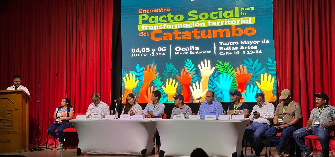 Mesa de trabajo pacto social catatumbo