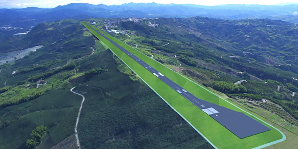 Panorámica del aeropuerto del café